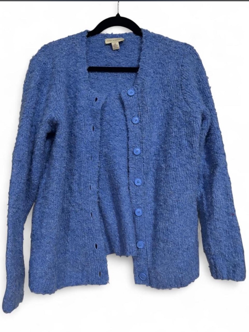 Appleseed's Blue Button-Front Cardigan